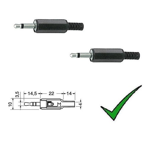2pz spina jack 5mm - 2pz, 3,5mm