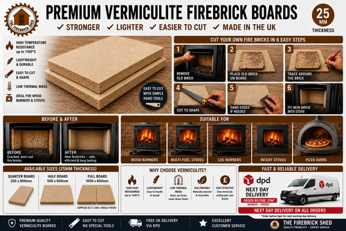 Mattone fuoco vermiculite - mattone, da