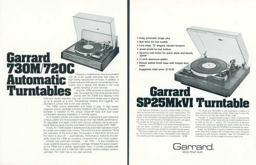 Coppia brochure hifi - hifi, garrard