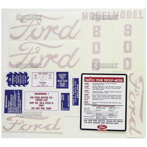 Set completo decalcomanie ford - set,