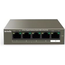 TENDA TEG1105P-4-63W Gigabit 5 Porte 10/100/1000Mbps (4 PoE) Desktop Switch