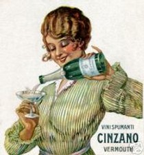 CINZANO-vermouth-spumante-coppa-bottiglia-liberty Annuncio originale del 1917
