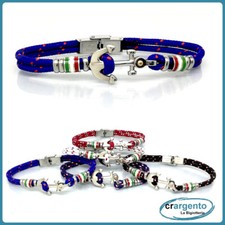 bracciale con ancora da uomo