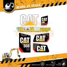 Kit Adesivi Mezzi da Lavoro Caterpillar Escavatore 308_CR
