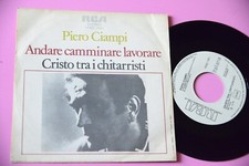 PIERO CIAMPI 7" CRISTO TRA I CHITARRISTI ORIG 1975 EX PROMO EDITION