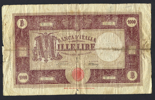 Repubblica italiana biglietto - italiana,