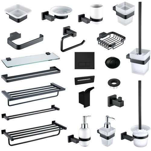 Accessori bagno moderni - , nero