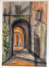 ELSA LAGORIO MATITE COLORATE PASTELLI VECCHIO VICOLO - LENCI