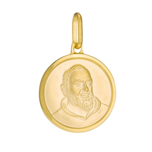 Ciondolo padre pio - pio, oro