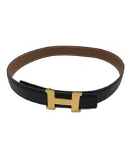 Cintura reversibile con logo HERMES Constance