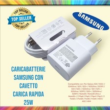 CARICABATTERIE SAMSUNG ORIGINALE S8 S9 Plus NOTE 8 S20 S21 S22  CARICA RAPIDA