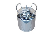 Botte birra KEG 10 litri tipo Cornelius acciaio inox nuova