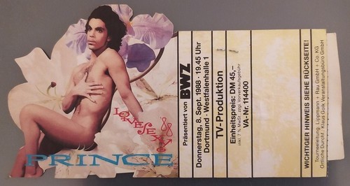 Prince original concert ticket - prince,