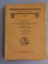 1964  ACTA IN CONSILIO SECRETO