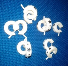 STOCK ORECCHINI DA UOMO / DONNA IN SIMIL OSSO DECORATI (82)