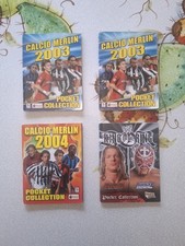 4 Album figurine Merlin Stickers 3 calcio e 1 Wrestling
