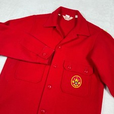 Giacca lana rossa vintage Boy