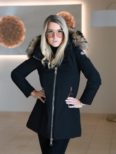 Piumino moncler dimitra - piumino, nero