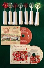2 CD NATALIZI CANZONI NATALE 7 STELLE LUMINOSE A PILE