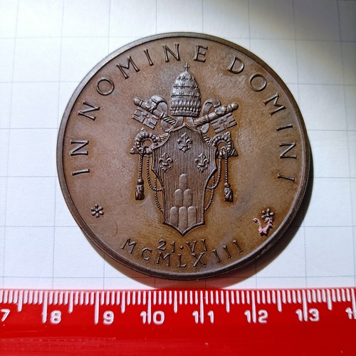 Medaglia papa paolo anno - papa, vi