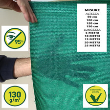 TELO OMBREGGIANTE 130g/m RETE OSCURANTE 95% FRANGISOLE FRANGIVISTA FRANGIVENTO