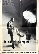 Vincenzo Agnetti - Mulas - Poster - La macchina drogata – Poesia contemporanea