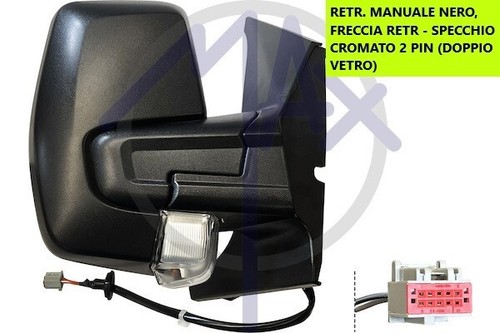 Specchio retrovisore manuale - retrovisore,