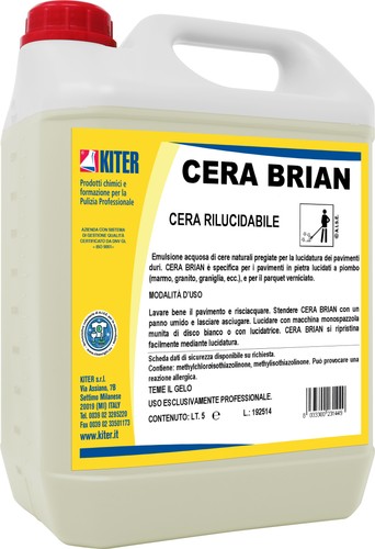 Emulsione cera pavimenti - cera, brian