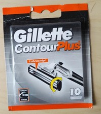 GILLETTE CONTOUR PLUS 10 LAME RICAMBIO ORIGINALE NUOVO LAMETTE RICARICHE