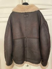 BOMBER AVIATION CO AIR FORCE JACKET B3 IN PELLE MARRONE E SHEARLING