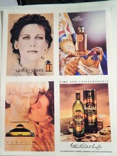 GLENFIDDICH SCOTCH - HERMES - ARMANI - FENDI ORIGINAL VTG 1989 AD, 