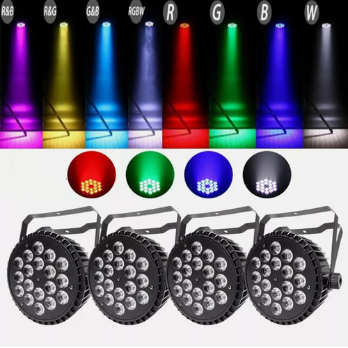 270 par 18 led - w, rgbw