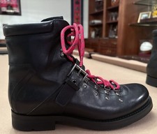 Prada Combat Boots Black 2T