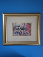 Vintage Fruit Flowers on Table