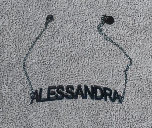 Bracciale con nome alessandra - con,