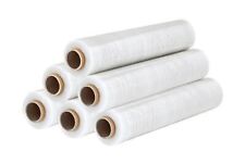 6 Rotoli Film Estensibile Bianco coprente Per Imballaggi 2,4 Kg 50cm.