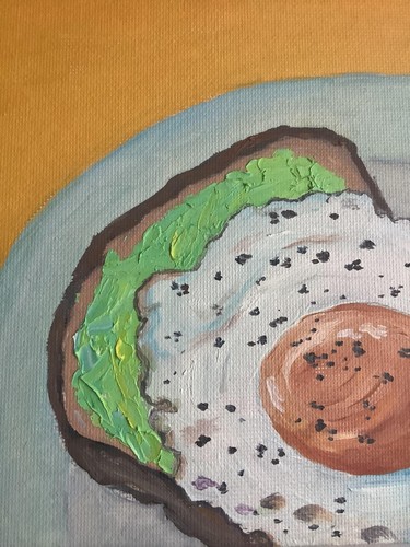 Quadro uovo toast avocado