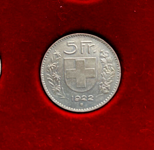 Svizzera franchi 1922 b - 5,