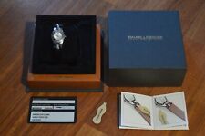 Baume & Mercier Linea Full Set Ladies Dress Watch Stainless Steel Blue Dial