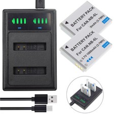 2x NB-6L batteria e caricatore