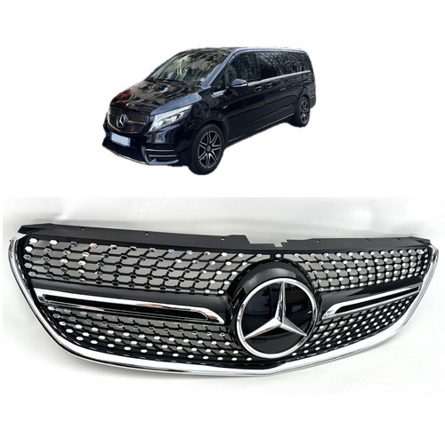 Calandre diamant noir look amg - calandre,
