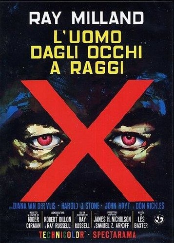 Dvd uomo dagli occhi - -, raggi