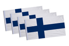 Finland Flags - Pack of 4 Mini