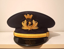 MARINA MILITARE BERRETTO TENENTE DI VASCELLO - CAPITANO UNIFORME DA GALA ANNI 90