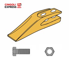 Dente per benne E11.10 denti a forcella escavatori Esti miniescavatore minipala