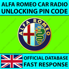 PIN SBLOCCO RADIO ALFA ROMEO