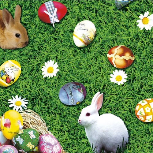Tovaglia tela cerata pasqua - in,