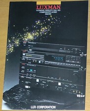catalogo LUXMAN 1988/1989 (NTC Italy/36 pagine) LUX componenti audio HiFi Stereo