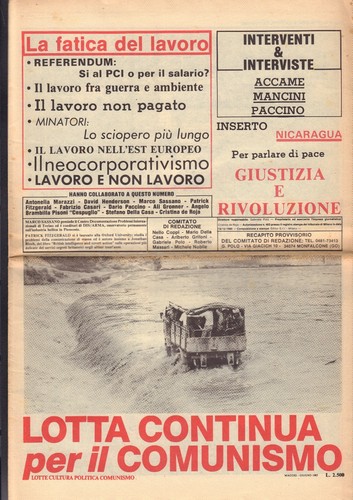 Lotta continua per - continua, il