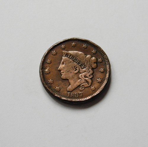 Usa centesimo 1837 coronet - centesimo, "coronet